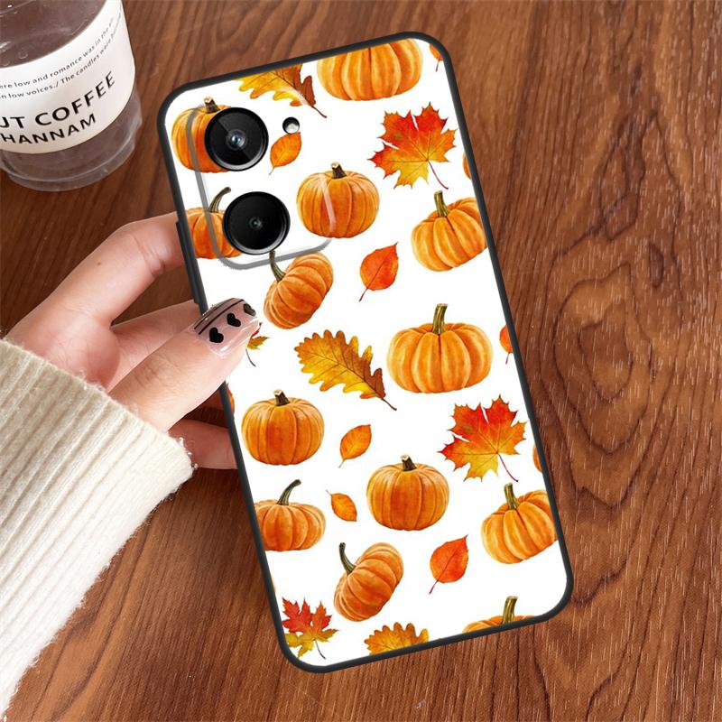 

Autumn Leaves Fall Pumpkin Halloween For Realme GT7 Pro GT6 15 10 11 12 13 14 Pro Plus C75 C65 C55 C63 C61 C53 C67 C35 C71 Case Realme C51