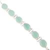 Aqua Chalcedony Gemstone 925 Sterling Silver Jewelry Handmade Gift Bracelet 8" RB-4-16