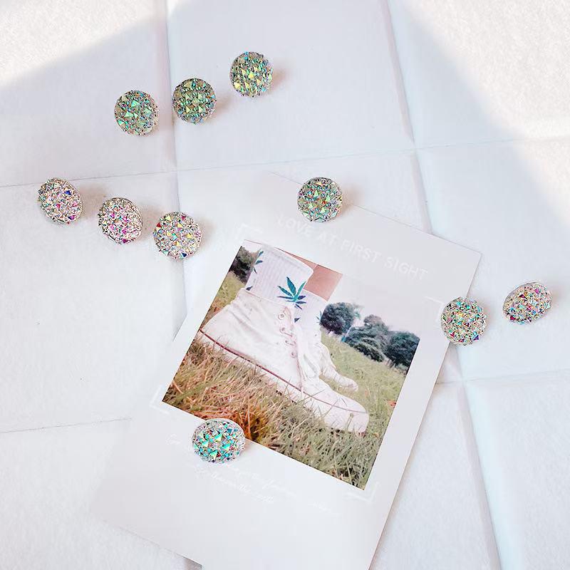18mm Creative AB Color Rhinestone Pushpins for Cute Cork Board Photo Wall Decoration.