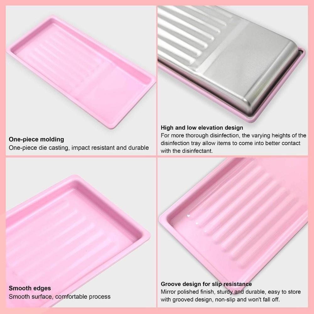 Stainless Steel Storage Tray Multifunctional Nail Art Plate Durable Metal Tray  For Nail Salon