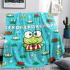 1PC Sanrio Cute Print Flannel Blanket, High Quality All Seasons, Home Decor, Warmth and Comfort, Perfect for Christmas Gifts