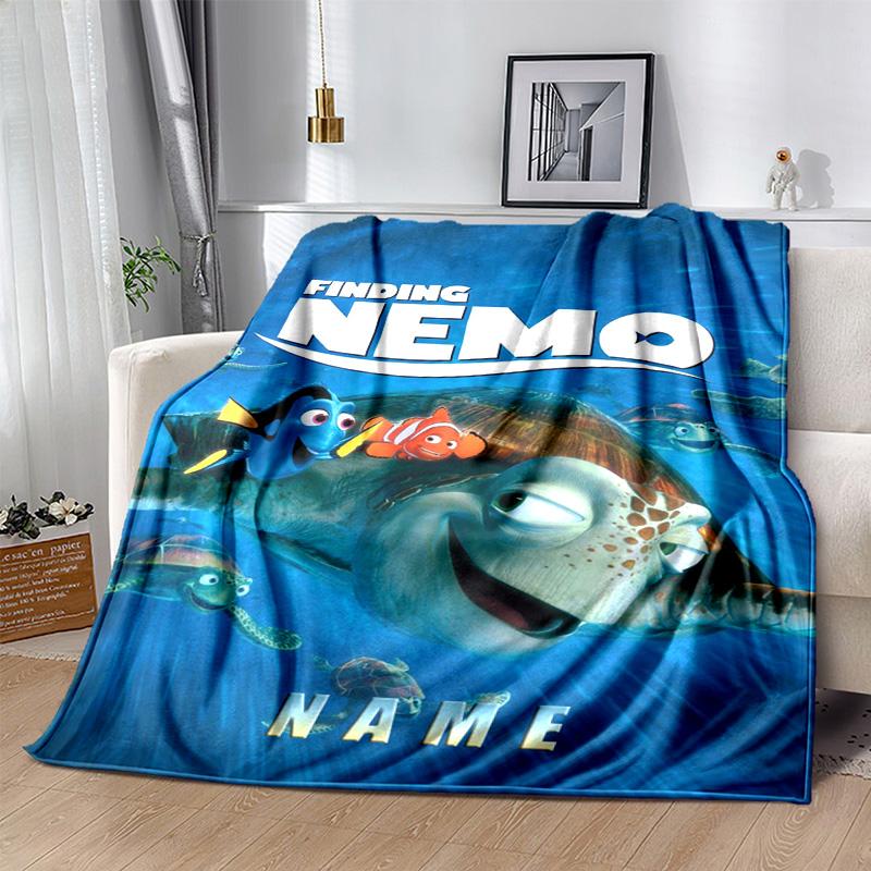 Custom 1pc Ocean Adventure Nemo Blanket, Soft And Comfortable Blanket, Casual Warm, Camping Travel Blanket, Birthday Gift Q910147