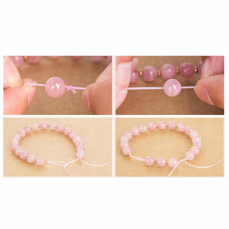 1 Roll Transparent Elastic Crystal Line Beading Cord for Jewelry Making and Garment Accessories