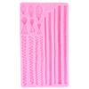 Twist Rope Fondant Mould Macrame Tassel Silicone Moulds Sugarcraft Baking Tools Cake Border Cake Decorating Tools Candy Clay Chocolate Moulds