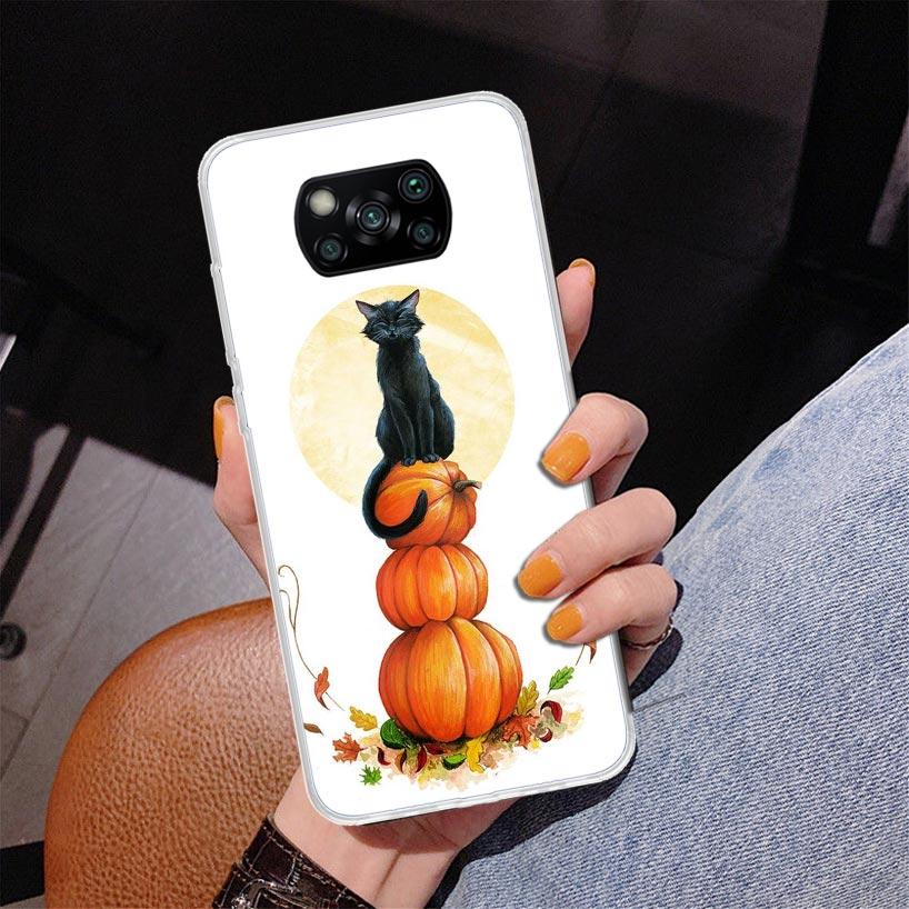 Pumpkin Happy Fall Autumn Phone Case For Xiaomi Poco X7 X6 X5 Pro F7 Ultra Redmi 15C 15 13C 13 12C 12 10 10A 10C 9 9A 9C 9T Cove