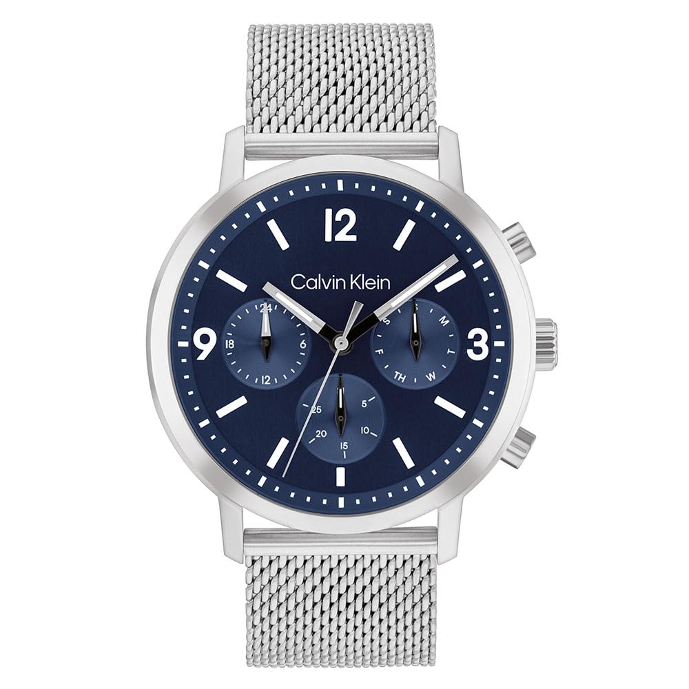 Watch GAUGE Navy Dial Mesh Strap 25200438 [Calvin Klein] Men s [Authorized Import]
