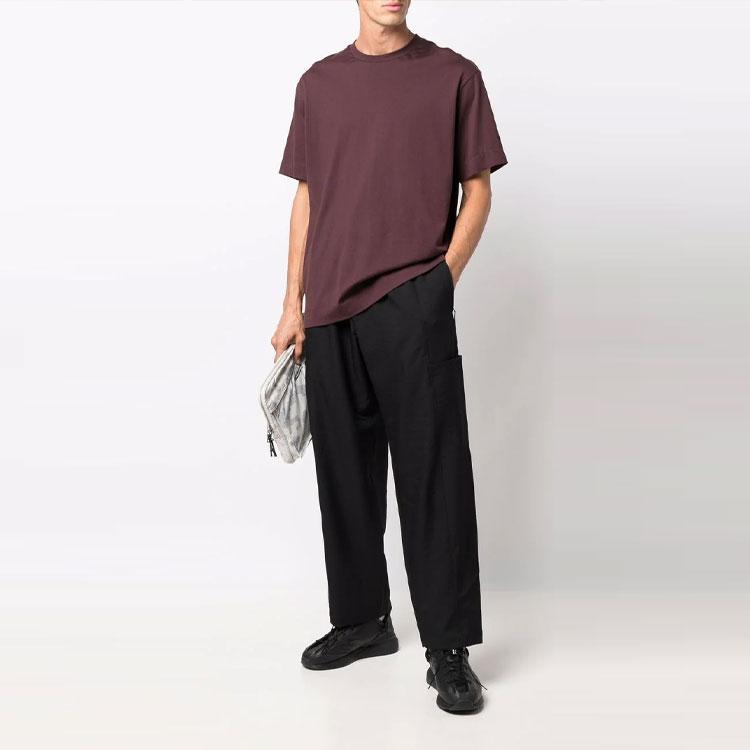 Y-3 Loose Fit Solid Color Straight Leg Sports Pants Men Bottoms Black HB3465