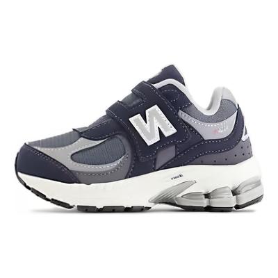 2002 Hook & Loop Comfortable Versatile Simple Durable Low-Top Walking Shoes Baby Sneaker Blue Silver IV2002SF