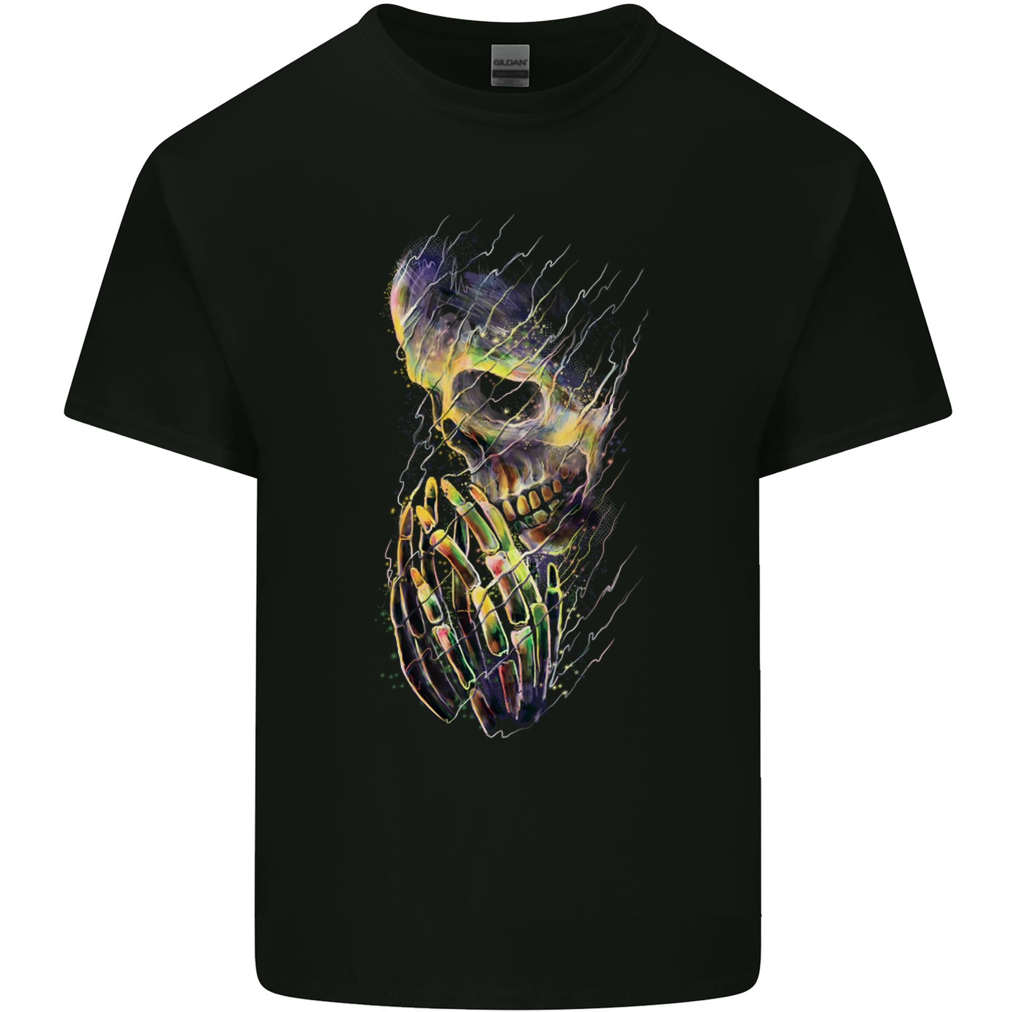 Praying Skull Gothic Biker Heavy Metal Rock Unisexs Light Cotton TShirt S