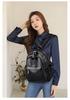 Women's Versatile PU Leather Large Capacity Backpack Handbag