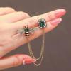 1PC Rerto Bee Kristall Broschen Für Frauen Emaille Strass Tier Quaste Anstecknadeln
