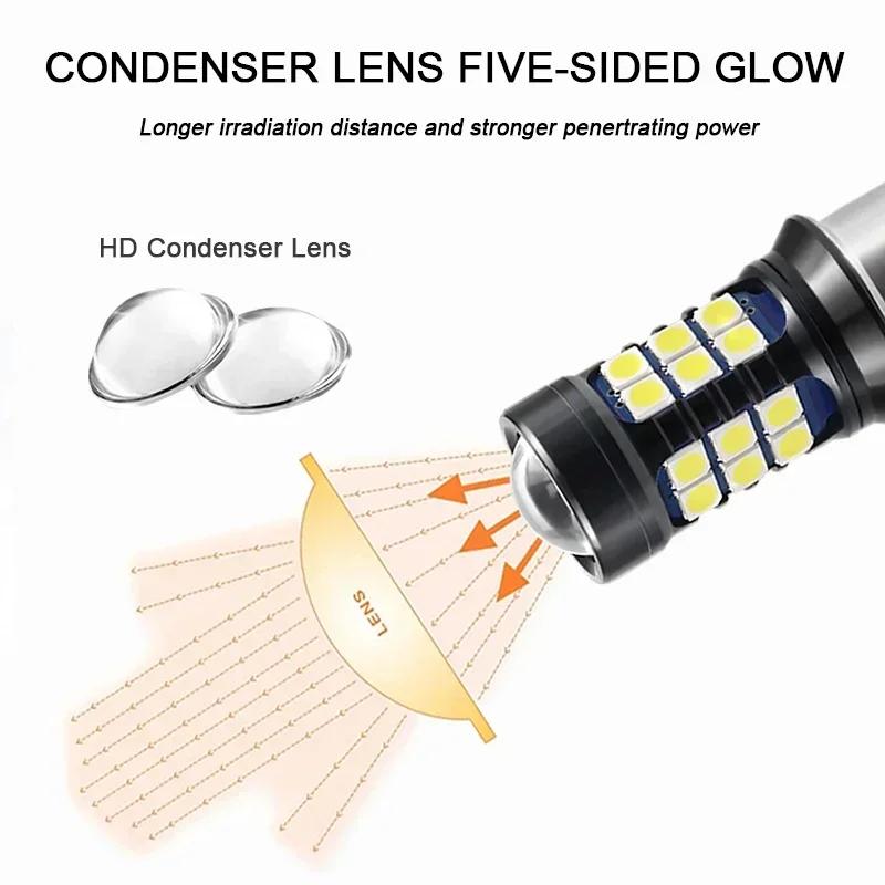 2x Signal Lamp 1157 BAY15D Led Bulb 12V 27SMD 3030 1156 P21W BA15S BAU15S R5W Car Turn Signal Reverse Light White Red