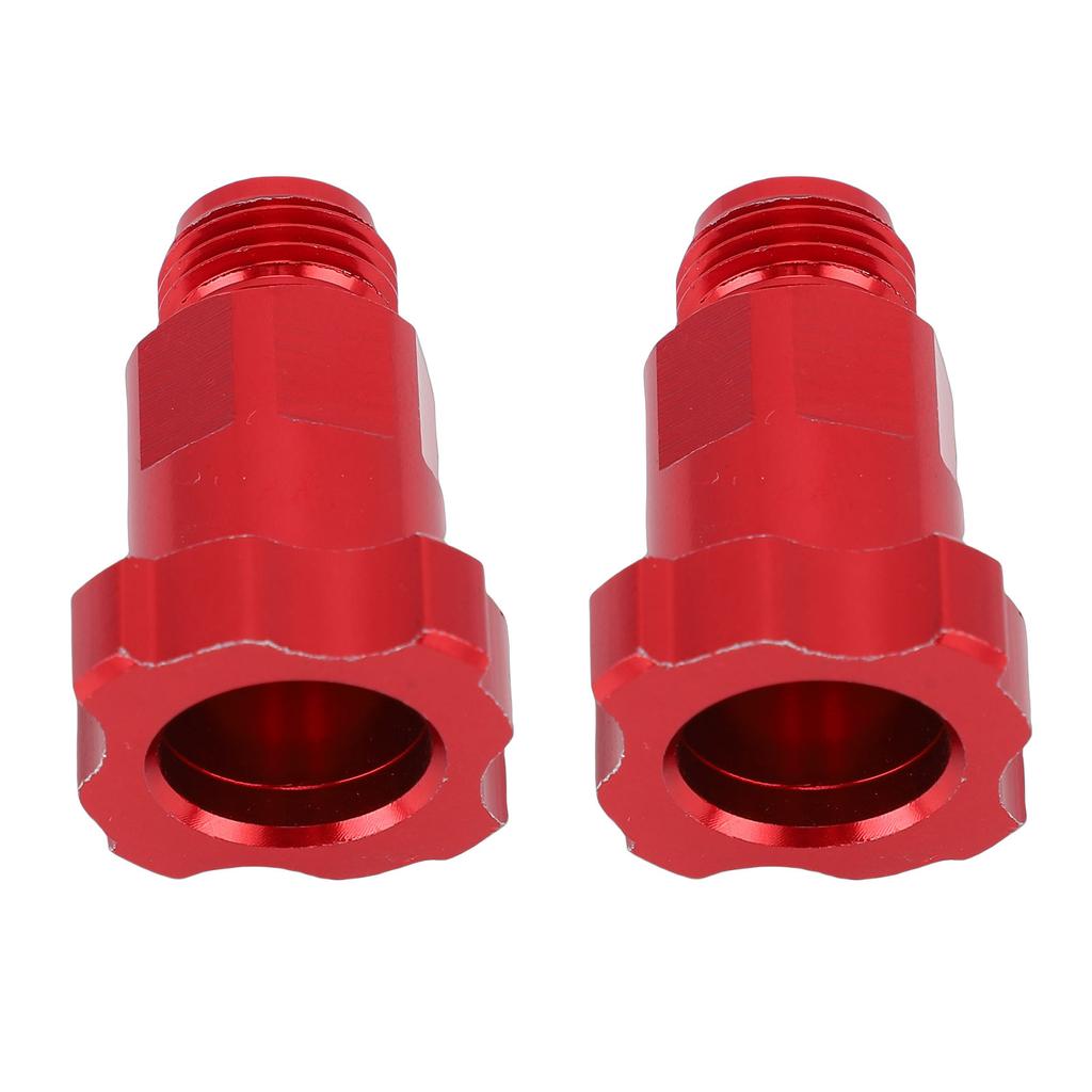 2PCS Spray Gun Cup Adapters Aluminum Alloy Paint Sprayer Cup Converter M16 Male Thread 1.5mm Pitch Red