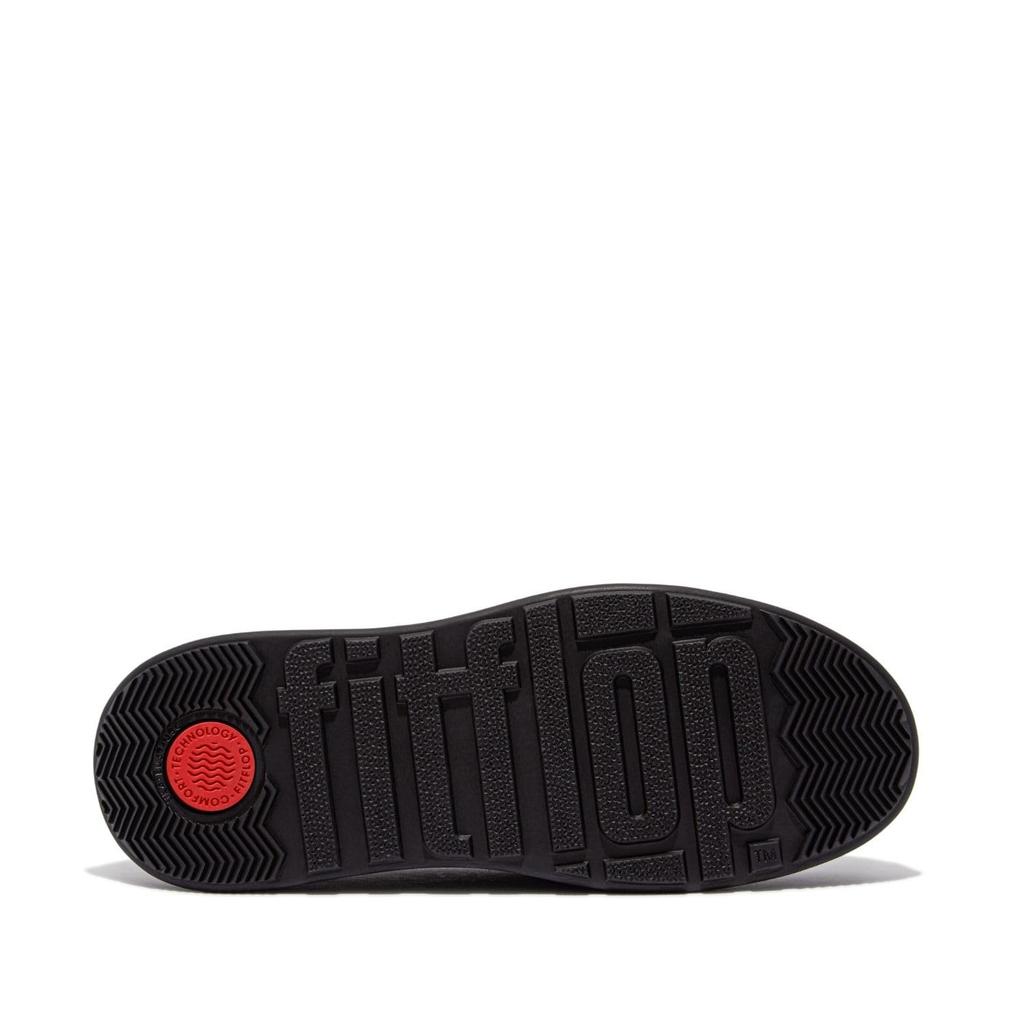 Loafers LEATHER FLATFORM LOAFERS Latte Cm [Fit Flop] F-MODE PADDED-DETAIL Women's Beige/Black 22.0