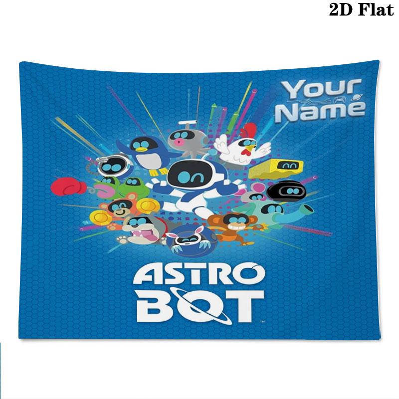 ASTRO BOT Custom Name Wall Tapestry Aesthetic Wall Hanging Printed Fabric Blanket Decorative Tapestries for Bedroom Living Room Home Decor