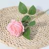 Single Velvet Strand Rose Simulation Flower Table Decor And Special Occasions