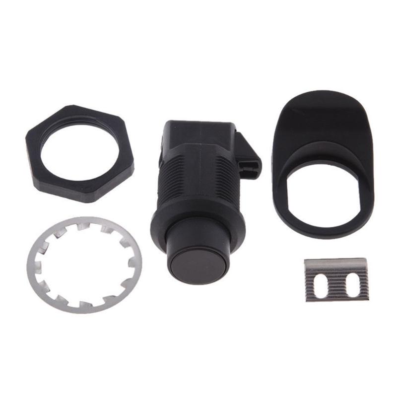 Plastic Press To Open Latches Elegant Black Push Button Lock Simple Installation Suitable for Boat Cabinets & Doors