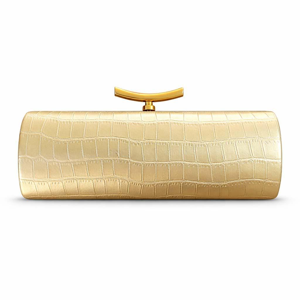 New Crocodile Print Faux Leather Baguette Shoulder Bag for Women Fashionable Chain Crossbody Evening Clutch Purse