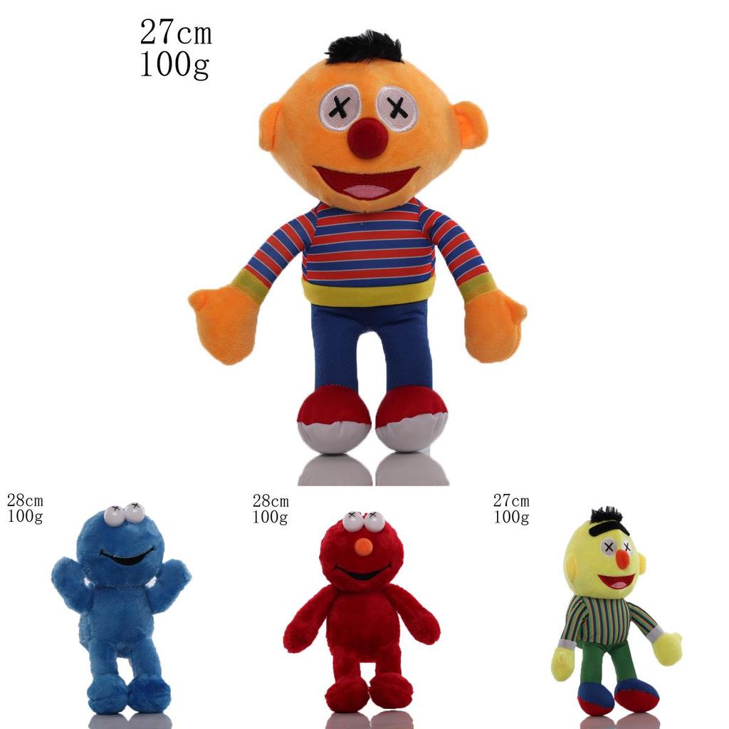 Sesame Street Elmo Ernie Bert Big Bird Cartoon Character Plush Toy And Pendant For Collectors And Kids
