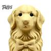 3D Printed Dog Figurine, Mini Bow Tie Dog Collectible Statue, Animal Shape Desktop Decoration Ornament, Gifts for Pet Owner