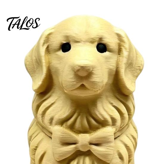 3D Printed Dog Figurine, Mini Bow Tie Dog Collectible Statue, Animal Shape Desktop Decoration Ornament, Gifts for Pet Owner