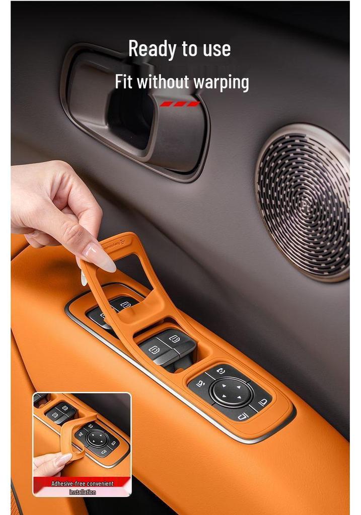 Ideal i6/i8 Car Door Window Button Pad Silicone Protective Sticker