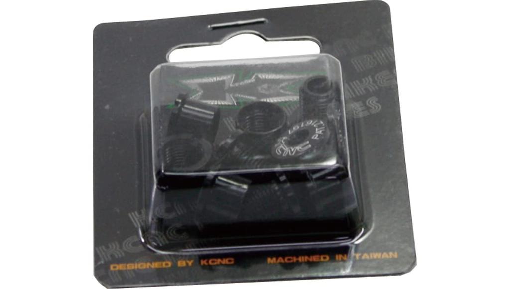 KCNC Chainring Bolt Set for Double Black Chainrings M8.5x0.75x6mm Bolts, M8.5x0.75x7mm Nuts,
