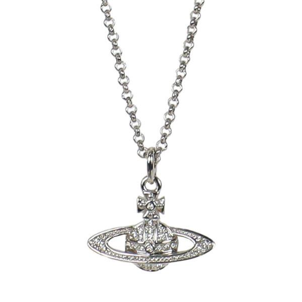 Vivienne WeStwood Women S Mini Bath Relief Necklace Silver 63020086 02p116