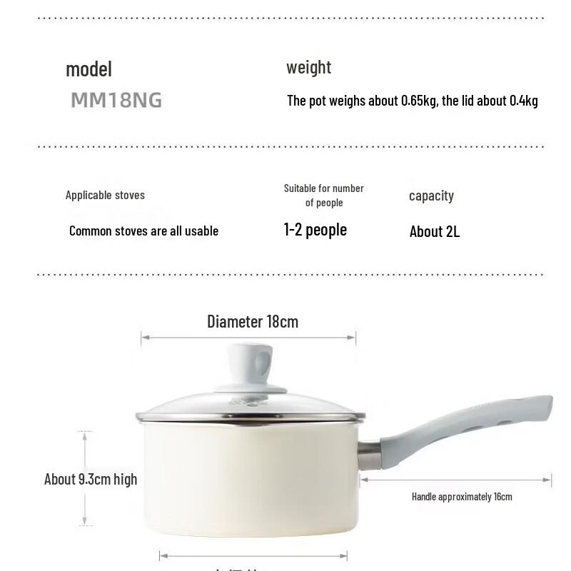 COOKER KING 18cm Non-stick Milk Pot