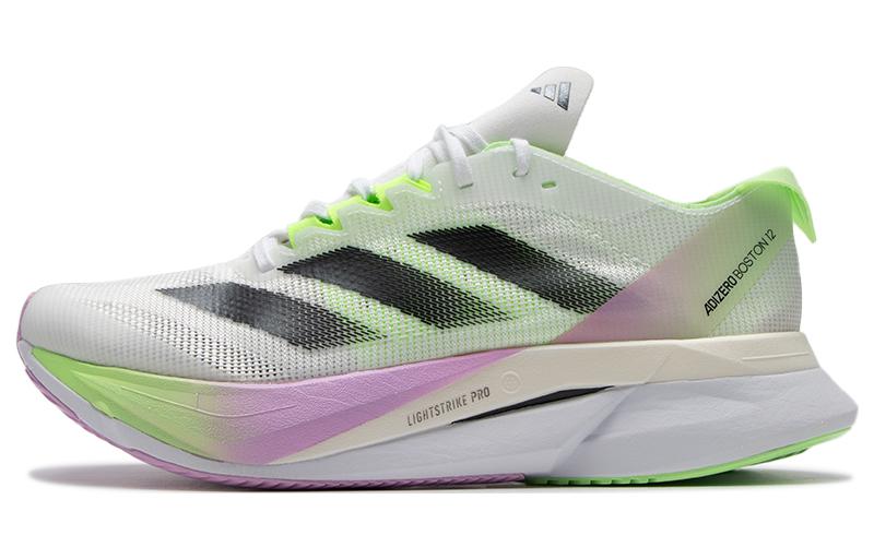 adidas Adizero Boston 12 White Green Spark Women s IG3328 36