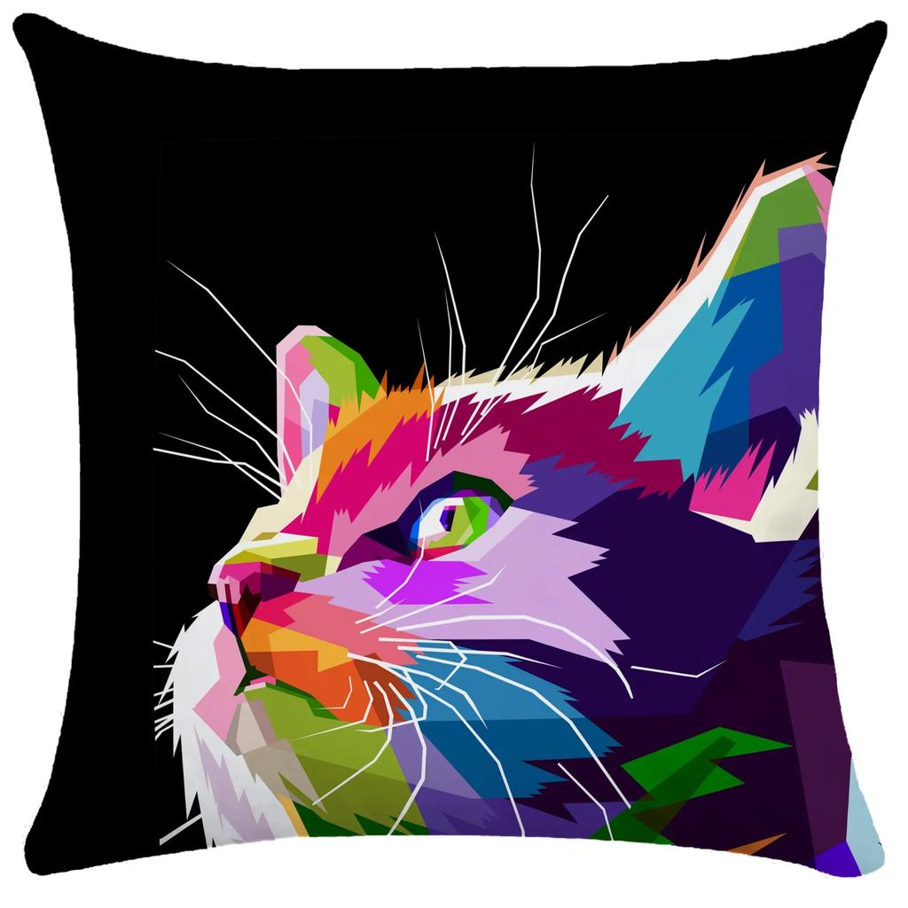 Sofa Bed Upholstery Home Decor Pillow Covers Bedroom Chair Decorative Colorful Animal