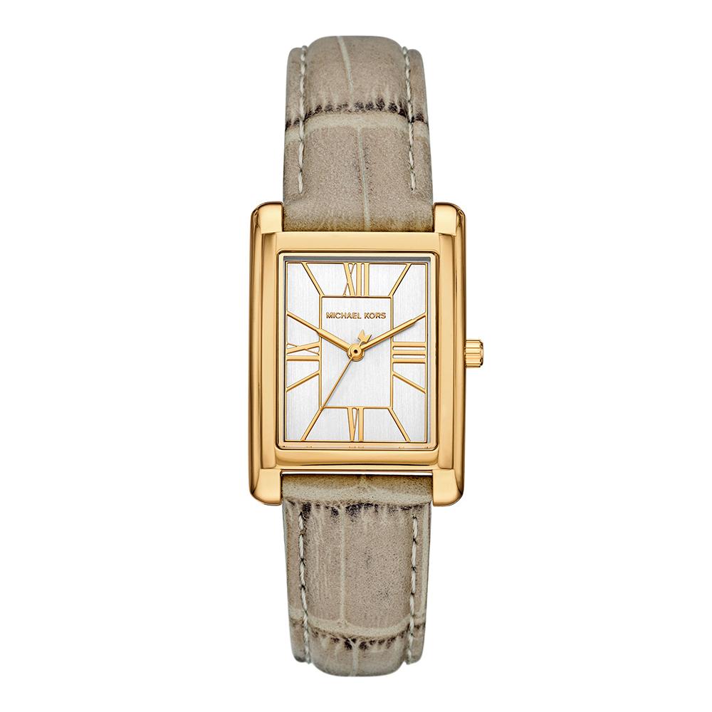 Maikeulkoeoseu Mk4964 (Essex) Essex Square Women'S Leather Watch