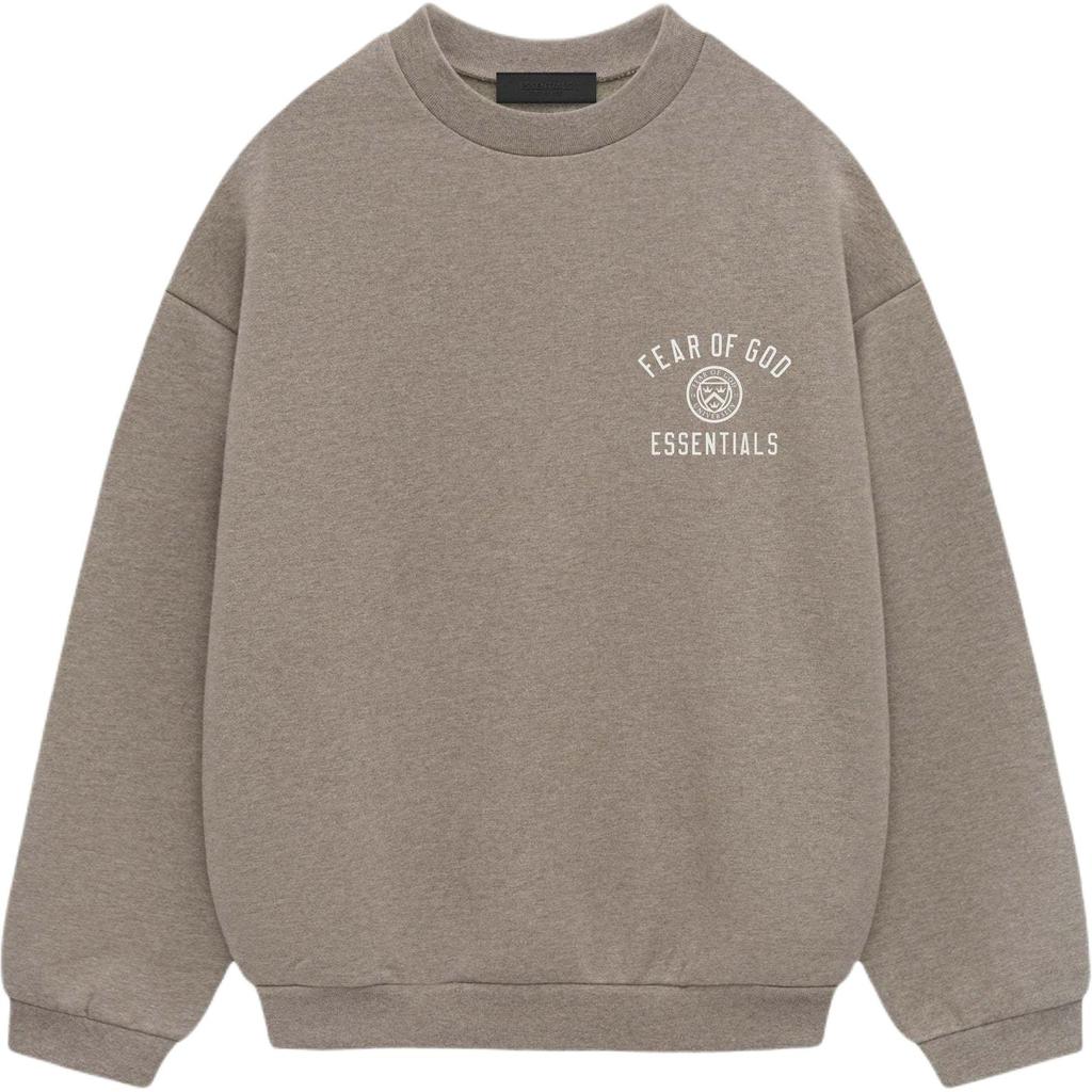 Fear of God Essentials Fleece Crewneck Heather Grey Men Tops 192HO246261F