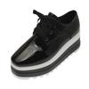 Fashion 2025Women's Thick-soled Sneakers Luxury Leather Casual Shoes Designer Platform Height Increasing Shoes for Women Lace Up Loafers