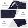 Herren-Sweatshirt und Hosen-Set im amerikanischen Stil für Herbst/Winter, locker geschnitten, thermisch gefüttert mit Fleece, minimalistisch, lässig, mit Rundhalsausschnitt