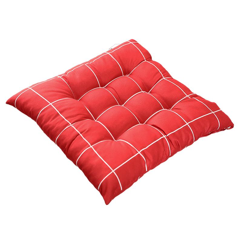 1Pc Student Fart Pad Winter Window Seat Cushion Warm Cotton Pad Thicken Cushion Office Supplies 40x40CM With Strap