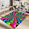 1PC Psychedelic Pattern Extra Large Non Slip Floor carpet, Office, family, bedroom, Studio   Large Area Rug Indoor Rugs, , Vibrant Colors
