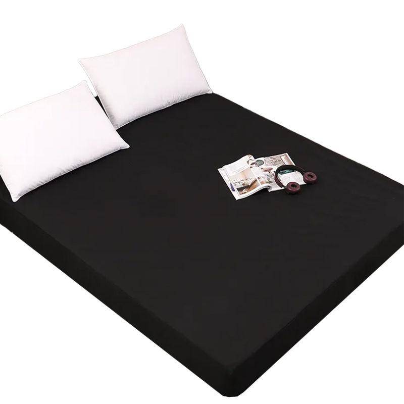 2025 New 99% Waterproof Solid Bed Fitted Sheet Nordic Adjustable Mattress Covers Four Corners with Elastic Band Anti-mite&Washable