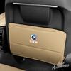 DJSA5 Car Seat Back Anti Kick Pad Prevent Dirt Protect Leather Cover For BMW 50th Anniversary 3 5 7 Series E83 F16 E70 Auto Accessory