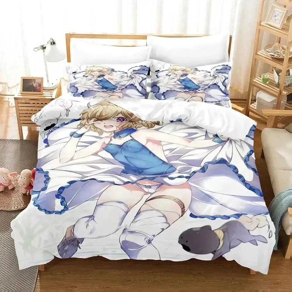 Luxury New 3D Print Anime Kotoko Iwanaga Kyokou Suiri Bedding Set Duvet Cover Bed Set Quilt Cover Pillowcase Queen Boys Adult