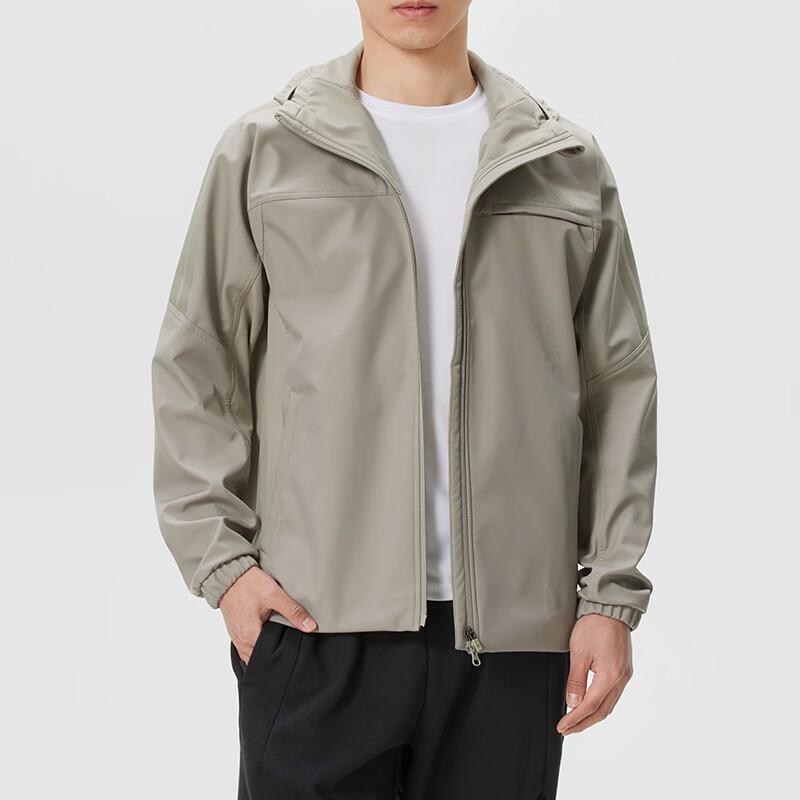 Adidas Men s Lined Woven Hooded Jacket KQ8526 M