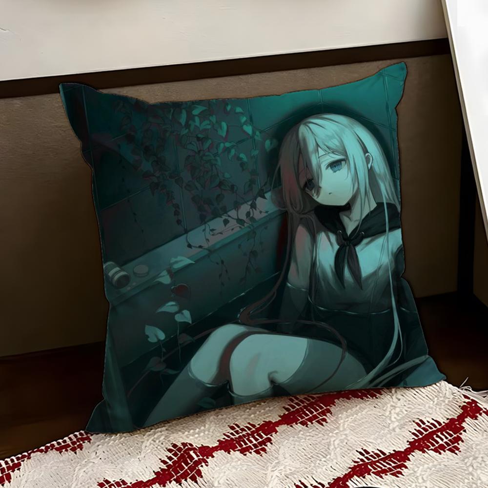 MMirai NNikki Cushion Cover Reversible Soft Durable Pillow Cover Home Car MultiScene Use for Daily Comfort