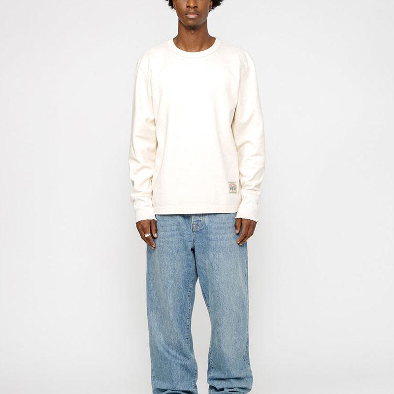 Stussy X Our Legacy Collaboration SS24 Solid Logo Crew Neck Long Sleeve Vintage American T-Shirt Unisex Tops WS4236TB