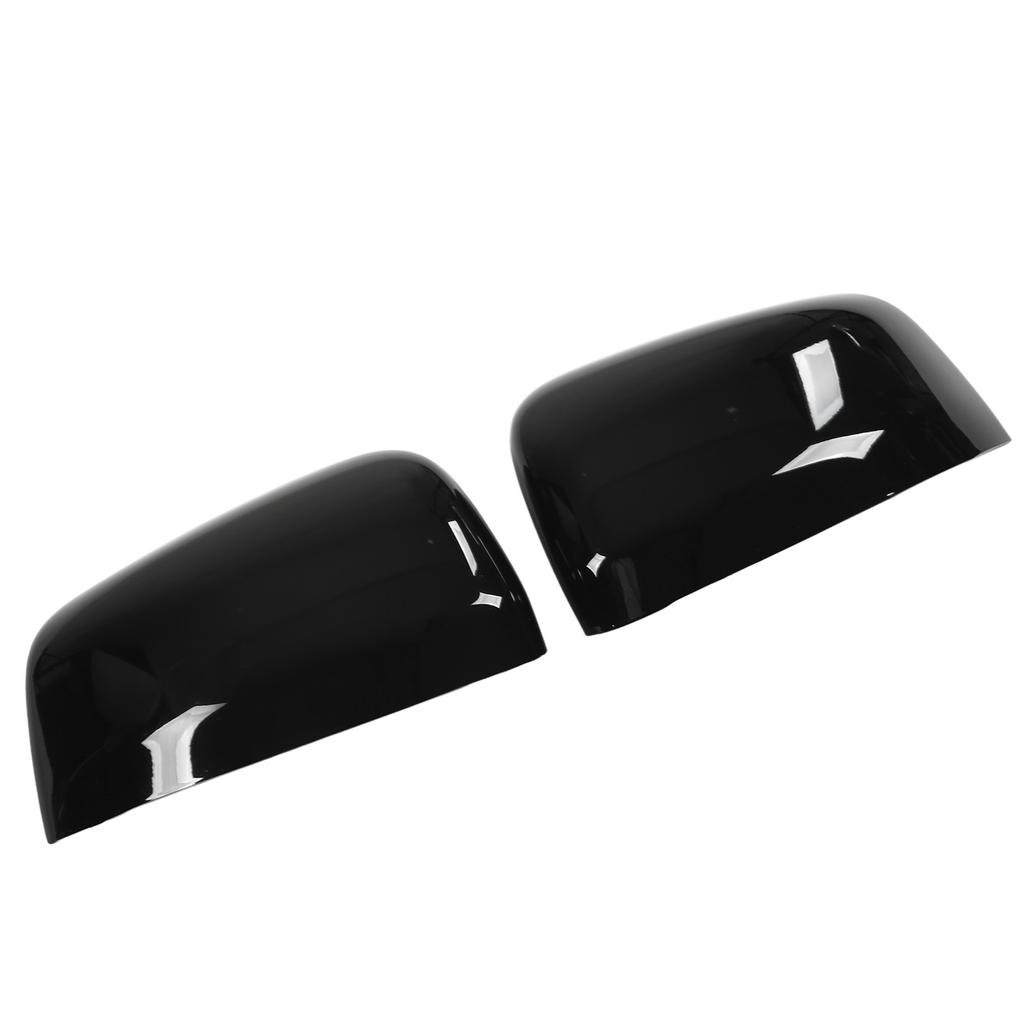 Door Rear View Mirror Cover Sticker Glossy Black Wing Mirror Housing Protector Replacement for Jeep