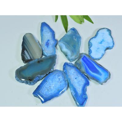 361Cts. Gefärbter Slice Druzy Achat Fancy Cabochon Lose Edelstein 08 Stück Los A-38