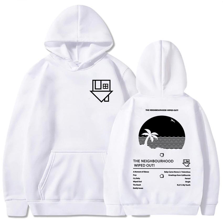 Альбом Wiped Out Принтованные Толстовки NBHD The Neighbourhood Band Свитшоты С Длинным Рукавом Толстовки Женская Мужская Одежда Sudaderas S