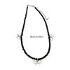 Fashion Elegant Bowknot Charm Necklace Crystal Beaded Clavicle Chain Choker Necklace Statement Jewelry Neck Chain