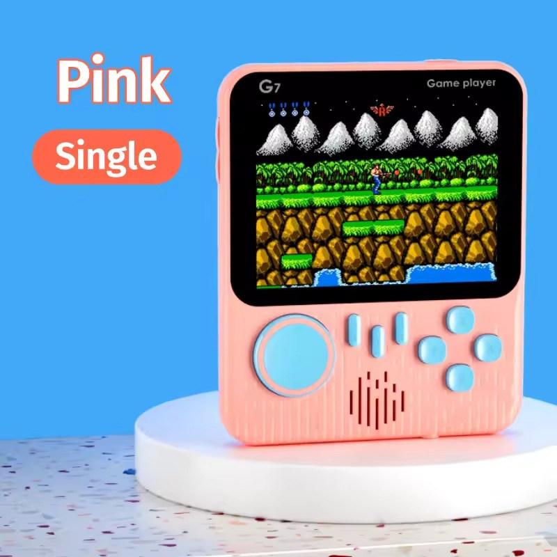 

Портативная игровая консоль 3,5 дюйма G7 666 в 1 Портативная ретро консоль для студентов Портативная ретро ностальгическая игровая консоль Single Player розовый