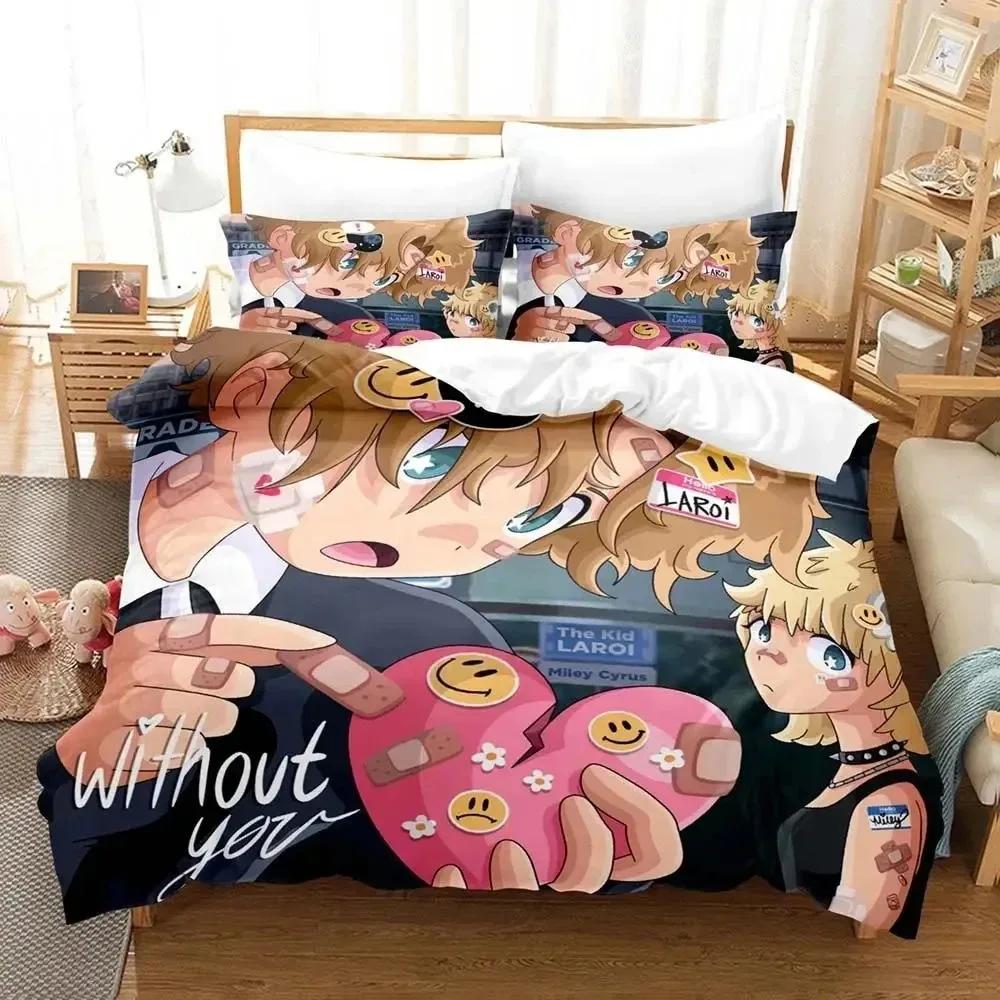 3D Print Singer The Young Boys LAROI Beding Set Soft Duvet Cover Bed Linen Set Comfortable Quilt Cover Pilowcase Warm Comforter king Quen Sized