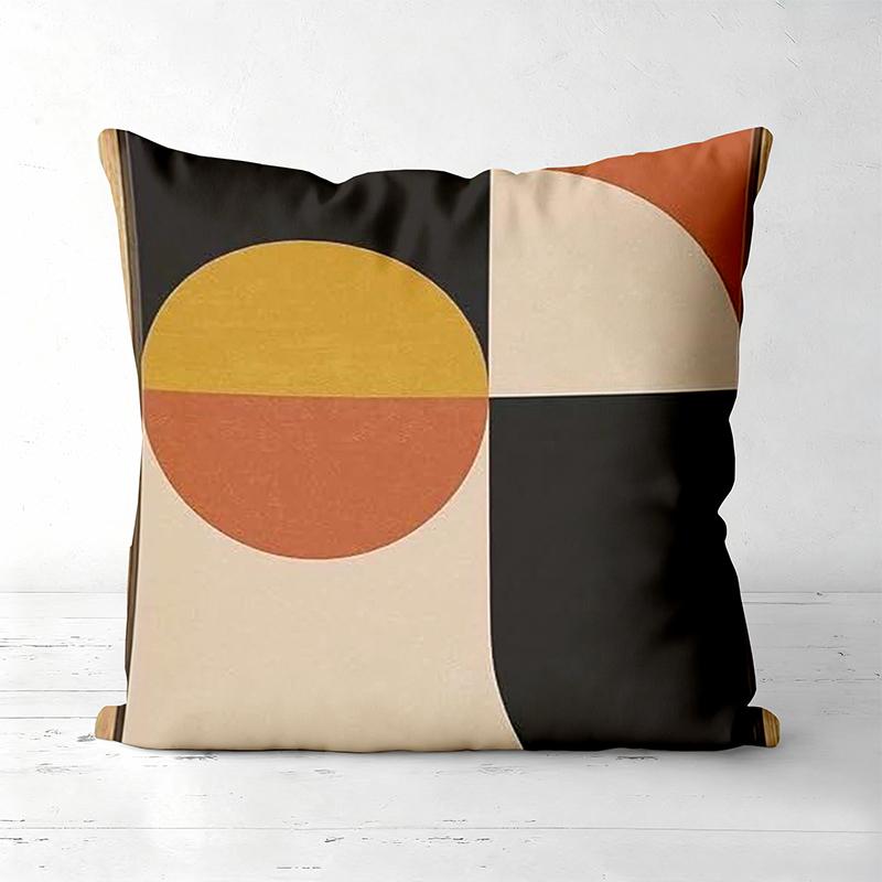 Modern Geometric Patterned Throw Pillow Set Decor Polyester Pillowcase, Sofa Decorative Cushion Cov Headboard Pillow